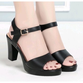  Dép nữ cao gót Giày sandan gót vuông bản 7f GPSHOP2 