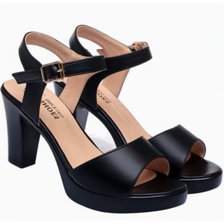 Dép nữ cao gót Giày sandan gót vuông bản 7f gpp