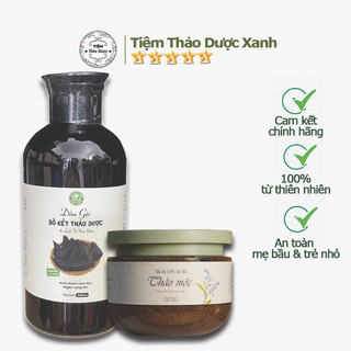 Dầu gội bồ kết Thảo Dược Xanh handamde giảm gàu, nấm ngứa, rụng tóc