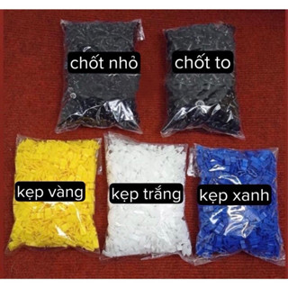 Set 50/100 Chốt Nhựa Nhỏ Chốt Nhựa To Kẹp Nhựa Trắng Kẹp Nhựa Vàng Xe Máy,chốt nhựa ,ốc bấm dàn áo xe máy