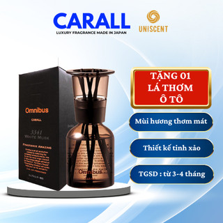 Nước hoa ô tô carall - tinh dầu thơm ô tô cắm que khuếch tán mùi hương thư giãn - omnibus 160ml