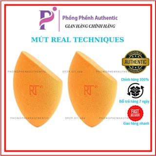 Mút trang điểm real techniques tán nền miracle complexion sponge