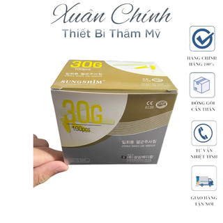 LẺ Đầu kim tiêm dưỡng chất meso 30G 32G 34G 1.5MM 2.5MM 4MMcủa hãng Sungshim Hàn Quốc 4mm, 13mm