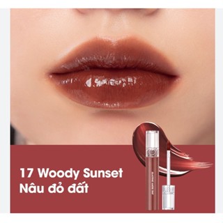 Son Tint Nước Romand Glasting Water Tint 17 Woody Sunset - Nâu Đỏ Đất