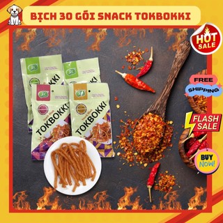 Bịch 30 gói snack tobokki thơm ngon chua cay