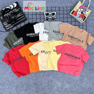 Áo thun cotton bé trai bé gái cộc tay in hình chữ độc đáo, Áo phông cho bé gái, bé trai