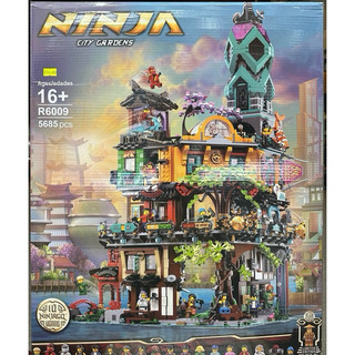 Xếp Hình lắp ráp Ninjago 71741 6009 Khu vườn thành phố City Garden