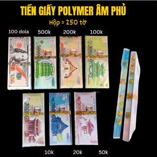 Tiền Giấy Polymer [Hộp 250 tờ,Đẹp] như thật,Tiền âm phủ cúng kiến[Đủ mệnh giá 10k,20k,50k,100k,200k,500k,100 dola]