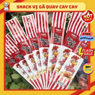 Snack gà quay cay nồng, ăn dai dai cay cay bùi vị rất ngon