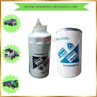 Cặp lọc nhiên liệu (lọc dầu) xe Howo A7, Chenglong H5, H7, C&C, Camc. VG1540080211, VG1540080210