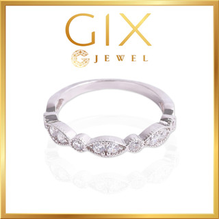 Nhẫn bạc đính đá xuyến chi nữ cao cấp Gix Jewel SPGN27