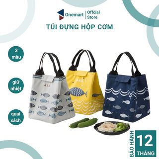 [ Size lớn ]Túi đựng hộp cơm giữ nhiệt cao cấp hình cá dễ thương