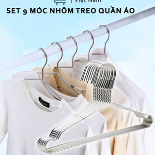 [ComBo] 9 Móc quần áo Nhôm Loại 1 [SaLe Khủng].ĐTBX