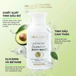 Sữa Tắm Hương Nước Hoa Dưỡng Ẩm Sáng Da Moolight 300ML