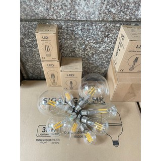 Combo 2 bóng đèn edison g125 4w thủy tinh ánh sáng vàng
