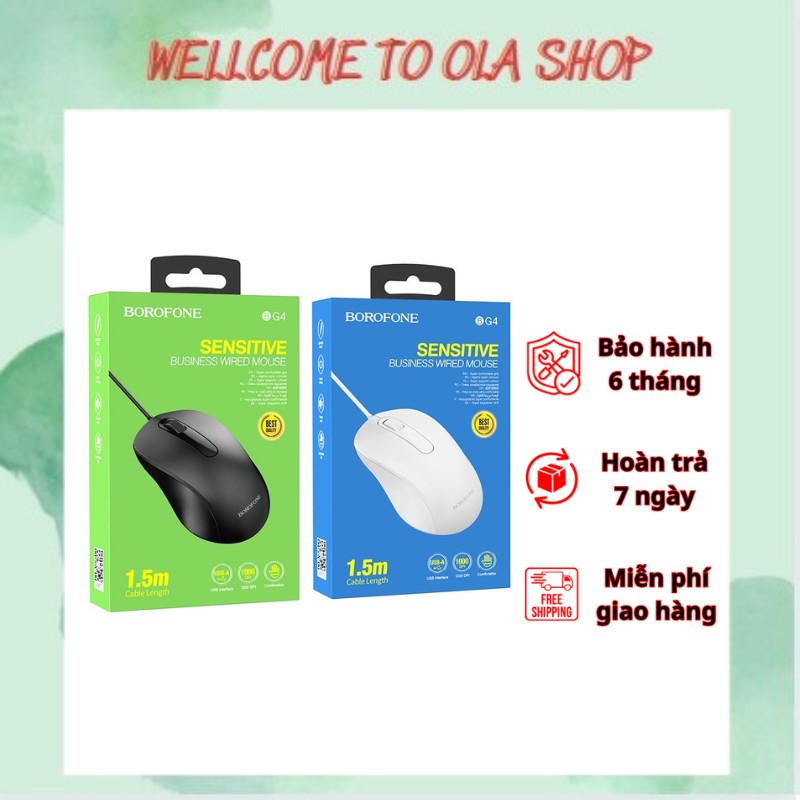 CHUỘT BÀN PHÍM CÓ DÂY BOROFONE BG4