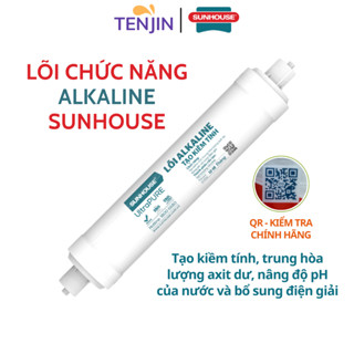 Lõi Chức Năng Alkaline Sunhouse Cấu Tạo Từ Hạt Khoáng Giúp Tạo Kiềm Tính Nâng Độ pH Của Nước Mẫu Mới Cắm Nhanh Có Mã QR