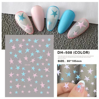 Sticker nail ngôi sao trang trí móng mã mới