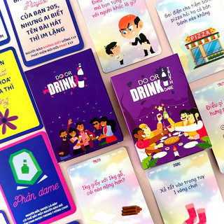 Bộ bài Drinking game Do or Drink boardgame thử thách hay thật truth or dare uống cho cặp đôi tình yêu nhóm bùng nổ