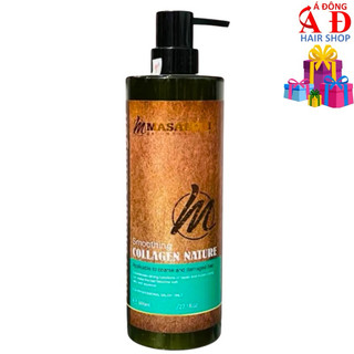 KEM HẤP Ủ MASARONI SMOOTHING COLLAGEN PHỤC HỒI TÓC SIÊU MỀM MƯỢT - CHAI 800ML