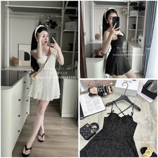 Váy ren hai dây tạo nhiều kiểu