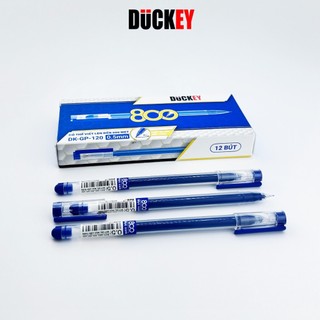  Hộp 12 cái bút nước mực liền thân ngòi kim Duckey GP-120 ngòi kim 0.5mm viết dài 800m - Thương hiệu Việt Nam