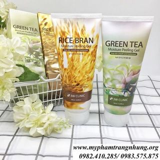 TẨY TẾ BÀO CHẾT 3W CLINIC RICE BRAN MOISTURE PEELING GEL.
