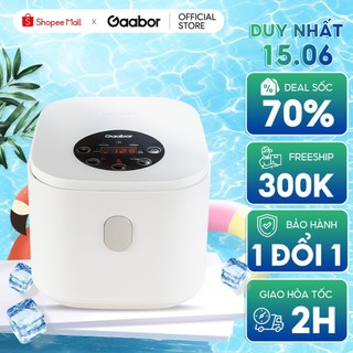 Nồi cơm điện tử cảm ứng Gaabor RC30T-WH02A / GR-S25D 1L, 7 chế độ nấu, thiết kế nắp trong suốt - Hàng chính hãng