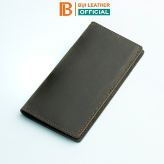 Ví nam dài Bụi Leather C102 da sáp ngựa điên (crazy horse) cao cấp