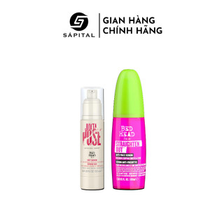 Serum dưỡng tóc Tigi Bed Head Straighten Out Chính Hãng Mỹ & Serum định hình tóc xoăn Juxta-Pose | Tạo bóng - Giữ Ẩm