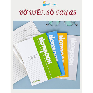 Vở viết A5 80/132 trang, vở kẻ ngang nhiều màu, tập ghi chép Notebook dành cho học sinh, sinh viên