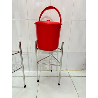 Chân bình nước suối sinh viên inox tam giác