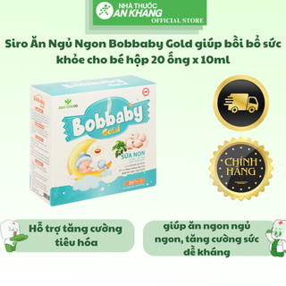 Siro Ăn Ngủ Ngon Bobbaby Gold giúp bồi bổ sức khỏe cho bé hộp 20 ống x 10ml