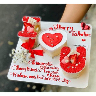 Combo 5 khuôn love làm bánh mousse, tiramisu