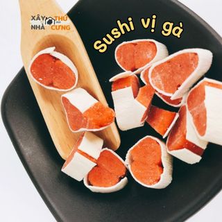 Thức ăn hamster sushi thịt bò/gà/cá cho hamster và thú cưng