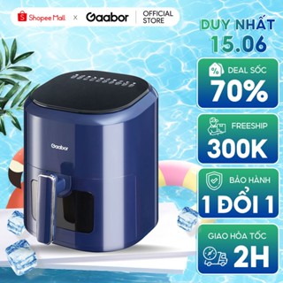 Nồi chiên không dầu điện tử GAABOR GA-E5D01 dung tích 5 lít công suất 1200W cửa kính quan sát thức ăn - Hàng chính hãng