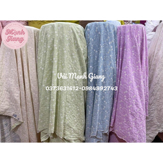 Linen thêu hoa dây