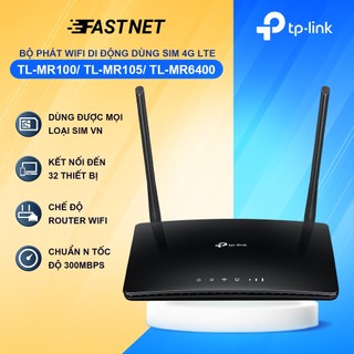 Bộ phát wifi di động tp-link tl-mr100 / tl-mr105 / tl-mr6400 4g lte chuẩn n 300mbps
