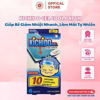 Miếng dán Hạ Sốt Kichido Gel Cool Patch.Giúp Bé Giảm Nhiệt Nhanh,Làm Mát Tự Nhiên