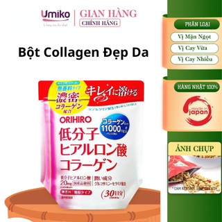 Bột Collagen Hyaluronic Acid Làm Đẹp Da Orihiro 11000mg 180g/túi