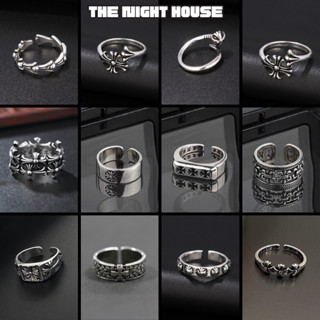 Nhẫn Nam Chrome Heart Titan Không Gỉ Thời Trang The Night House Đẹp Phong Cách Y2K - Nhẫn CH Tổng Hợp