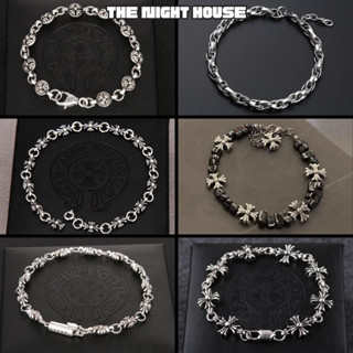 Vòng Tay Mạ Bạc 925 Chống Gỉ, Vòng Tay Nam Nữ Phong Cách Cổ Điển Thời Trang Hiphop The Night House