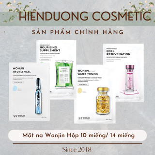 Mặt nạ Wonjin hộp 10 miếng/ 14 miếng/ 30 miếng | Mask dưỡng ẩm, tăng cường đàn hồi Wonjin, da căng mịn