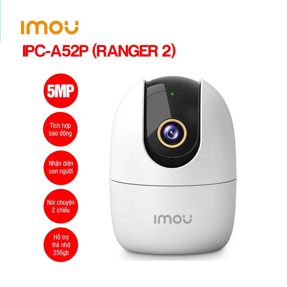 Camera IP IMOU A32EP 3mpx IMOU A52P 5mpx xoay 360 độ, Camera đàm thoại 2 chiều