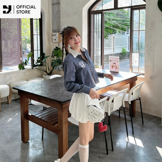 Set Áo Sơ Mi, Chân Váy Bí Ngô Vải Kate Ý Năng Động Trẻ Trung ONYOU-  Local Brand Chính Hãng