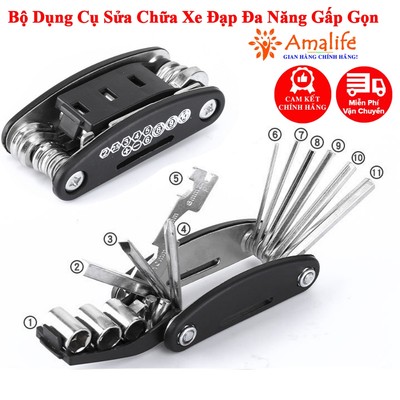 Bộ Dụng Cụ Sửa Chữa Xe Đạp Đa Năng 15in1 Gấp Gọn Cầm Tay Tiện Dụng  15 Trong 1 Chính Hãng Amalife
