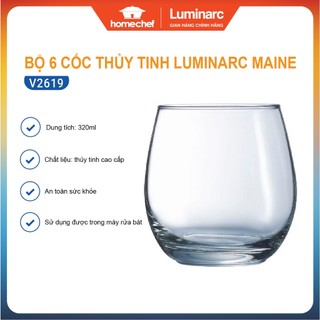 Bộ 6 cốc thủy tinh Luminarc Acoroc Maine V2619, dung tích 320ml | Hàng chính hãng