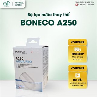 Bộ lọc nước BONECO A250 loại bỏ tạp chất, mùi hôi, dùng cho máy tạo ẩm giúp khử khuẩn - Chính Hãng