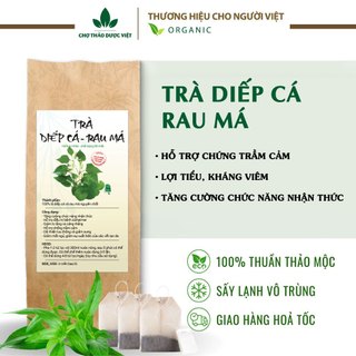 Trà diếp cá rau má túi lọc, hỗ trợ giải độc gan, tốt cho sức khỏe, bịch 30 túi lọc x 3g - Chợ Thảo Dược Việt