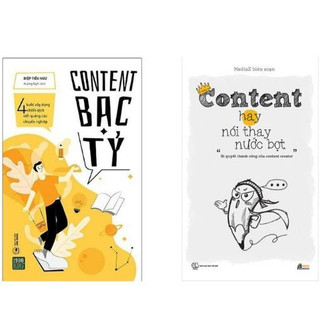 Combo/lẻ 2 cuốn: Content bạc tỷ - Content hay nói thay nước bọt